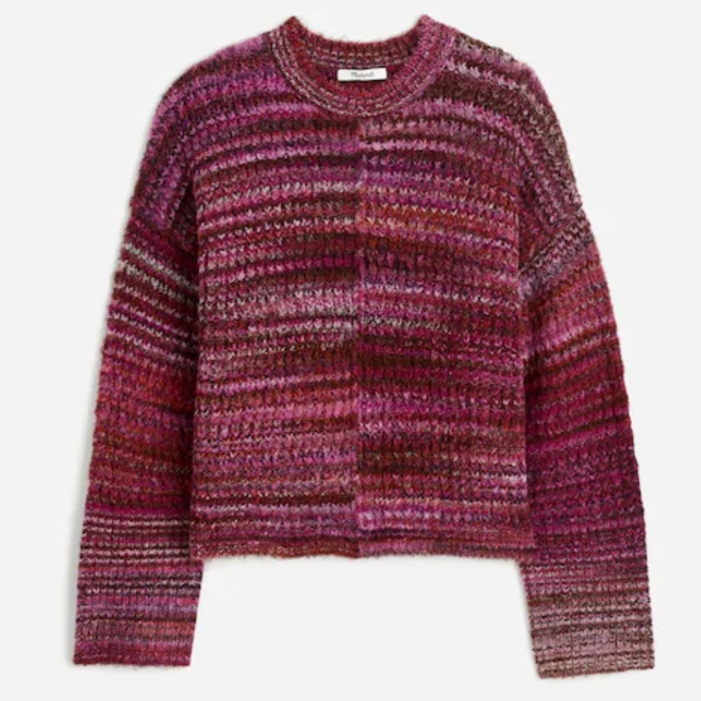 Madewell | Space-Dyed Crewneck Sweater | Spacedye Verbena | Purple | Small